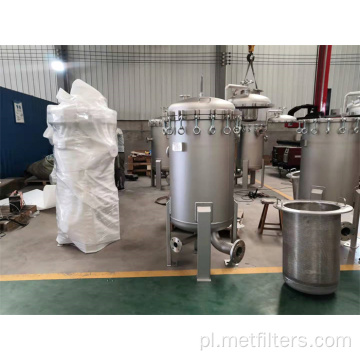 Filtr wody ze stali nierdzewnej z obudową filtra torebki